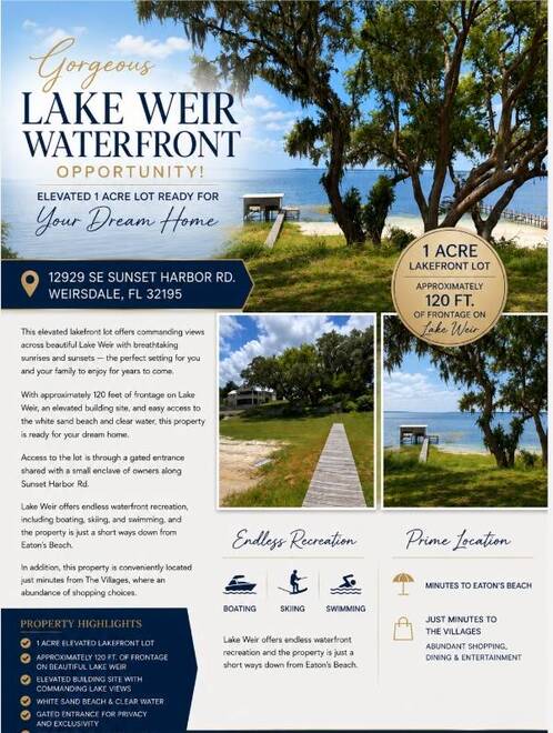 12929 SE Sunset Harbor Road, Weirsdale, FL 32195
